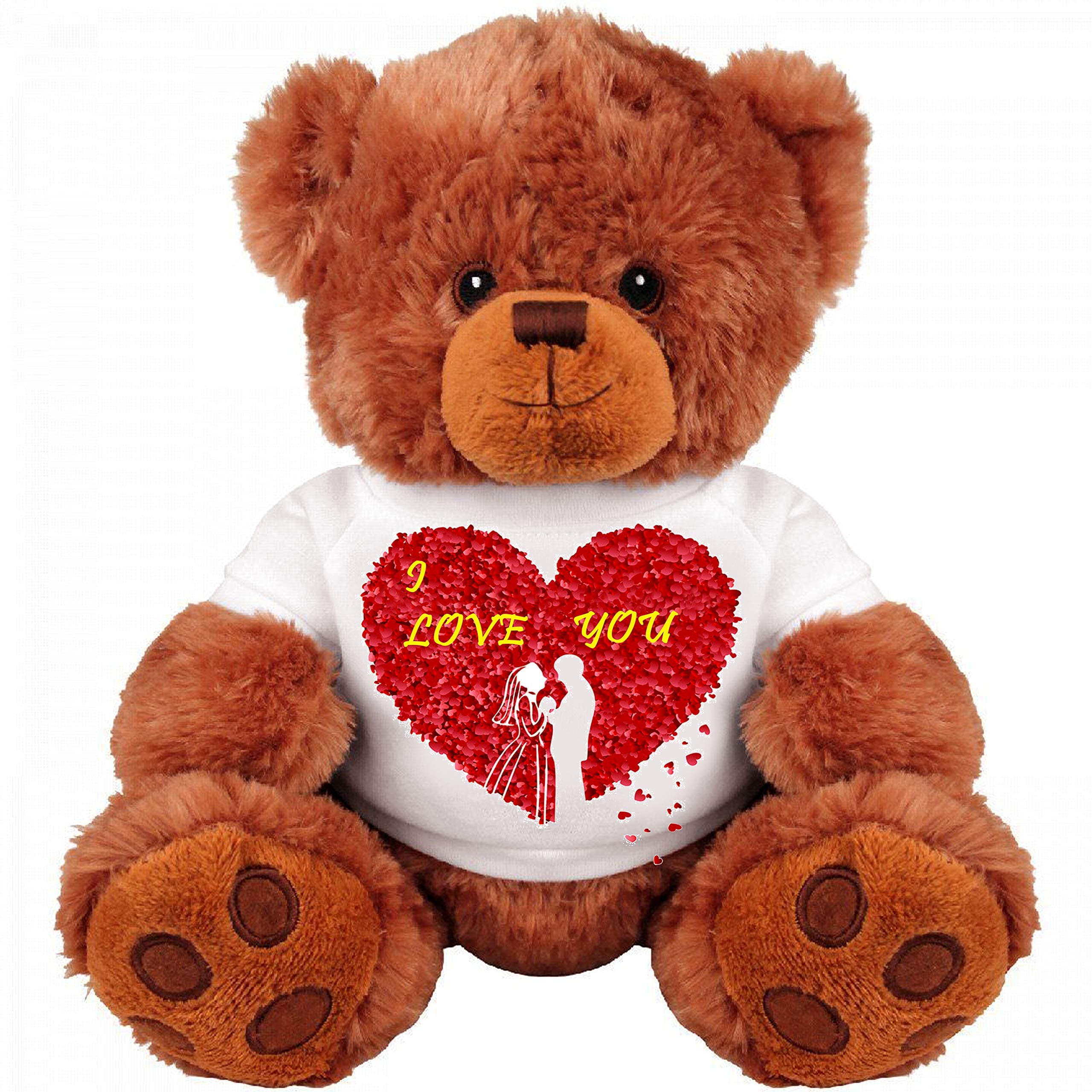Romantic Teddy Bear Couple Funny Medium Teddy Bear Stuffed Animal : I Love You …