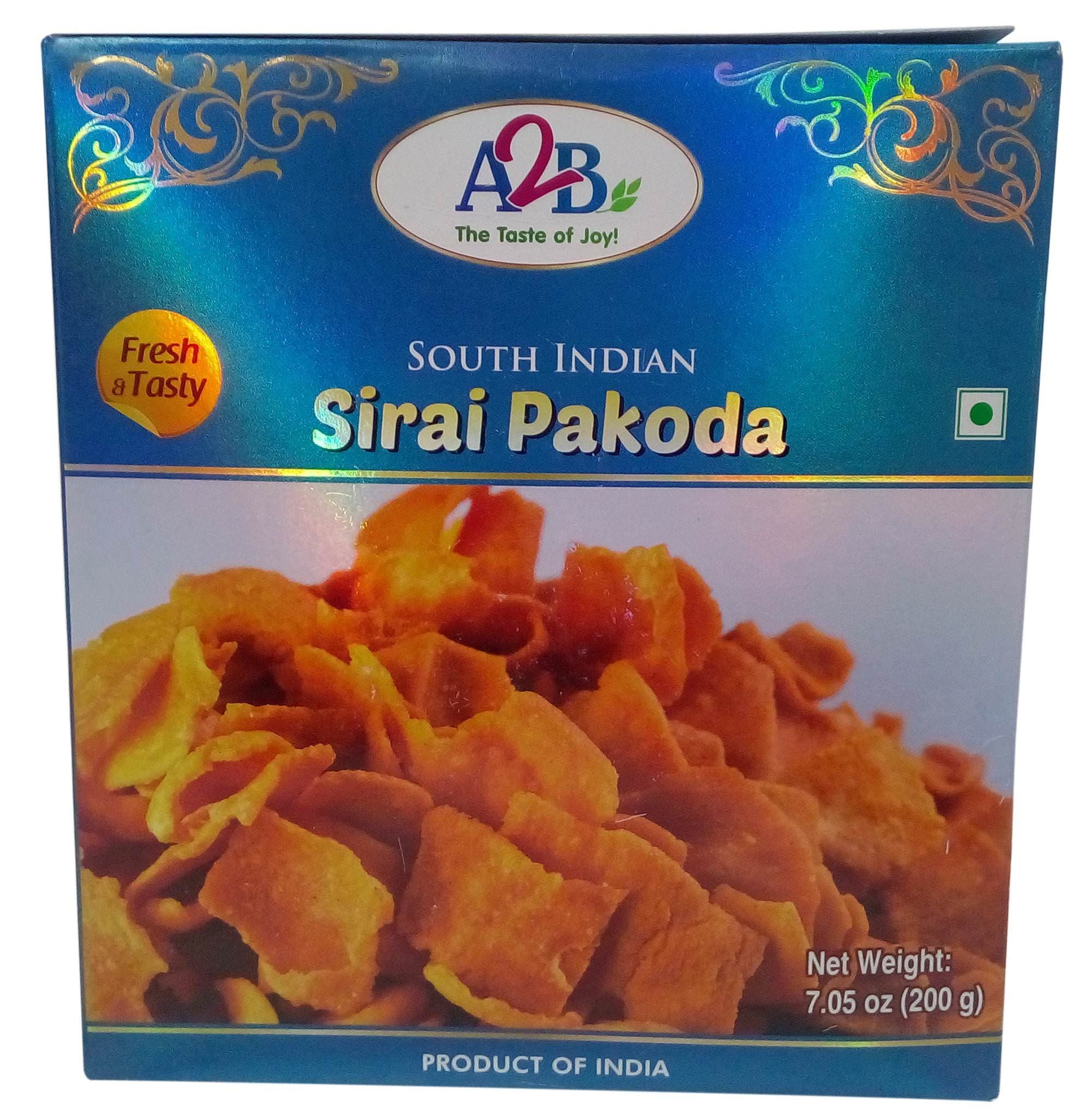 A2B Snacks - Sirai Pakoda, 200g Carton