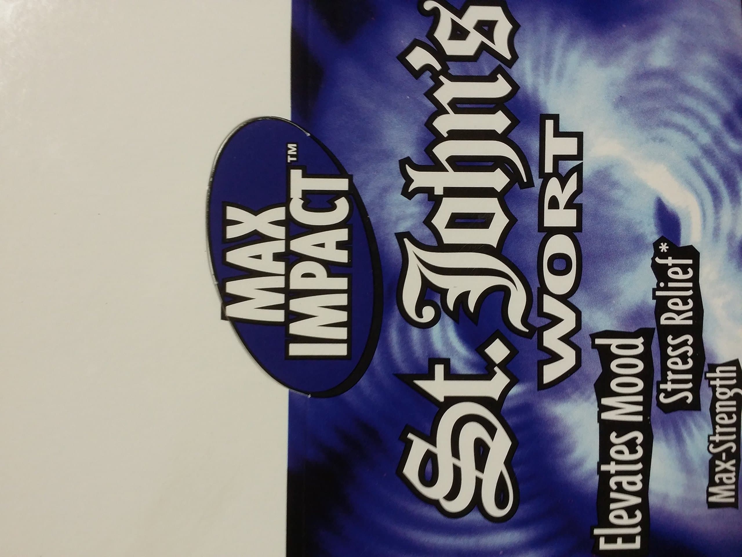 Max Impact St. John's Wort 333mg Caplet 30 Caplets Bottle