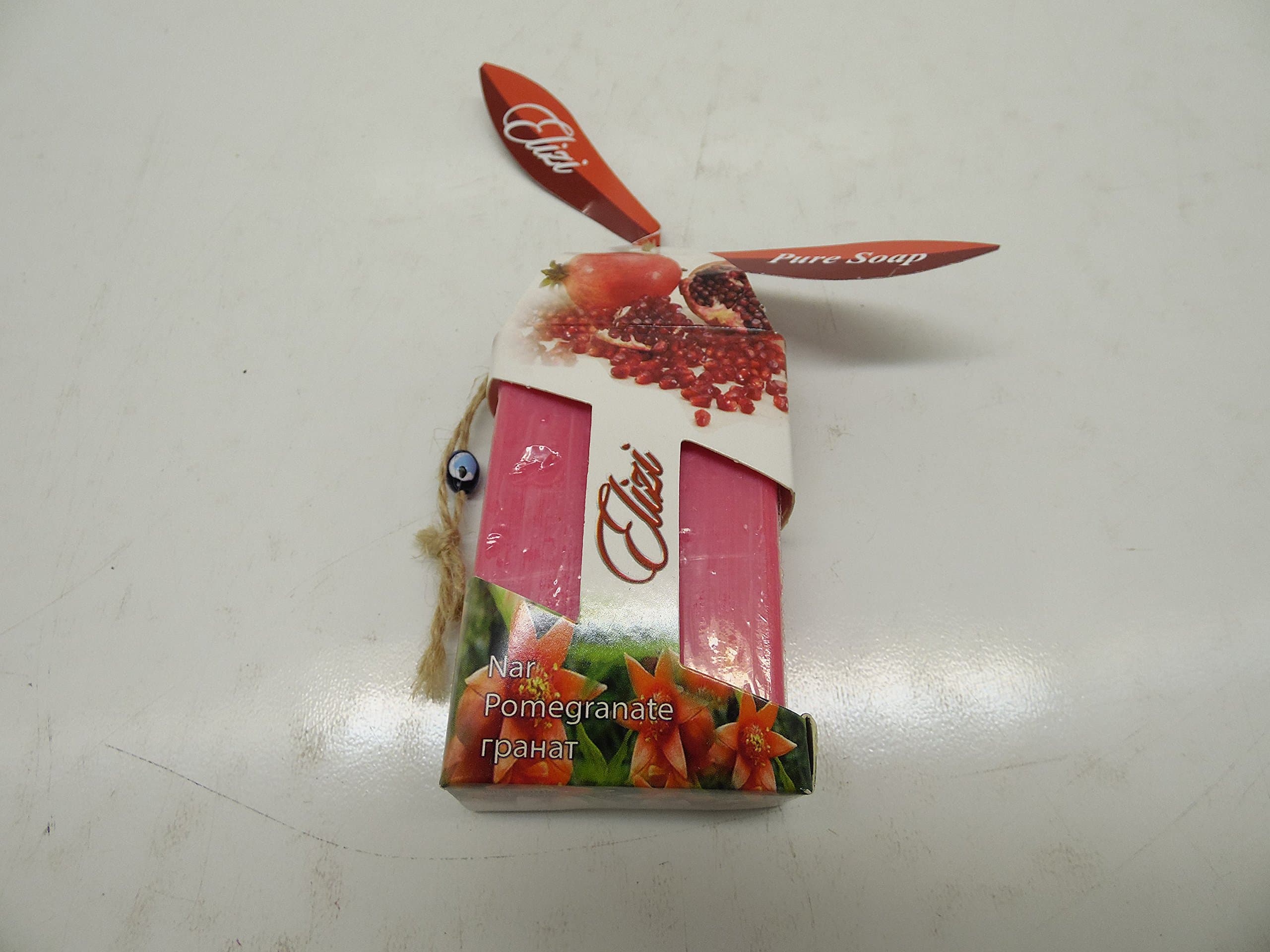Elizi Turkish Handmade 100% Naturel Fruit Soaps (Pomegranate) 2 Pack