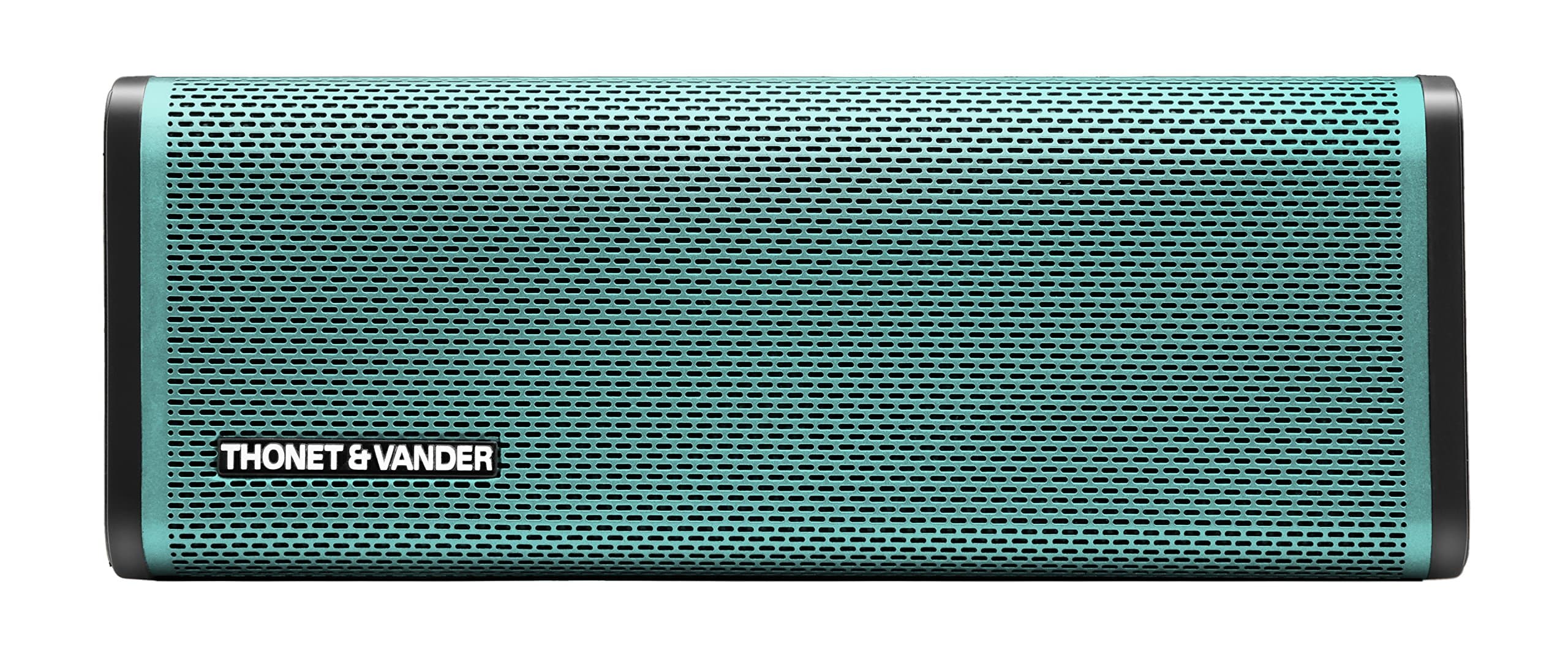 Thonet and Vander Frei Portable Bluetooth Speaker (Teal) Wireless with Enhanced Bass (50 Peak Watts) Impact + Water Resistant/IPX-4 Shockproof - Rechargeable 8Hr Battery (German Engineered)
