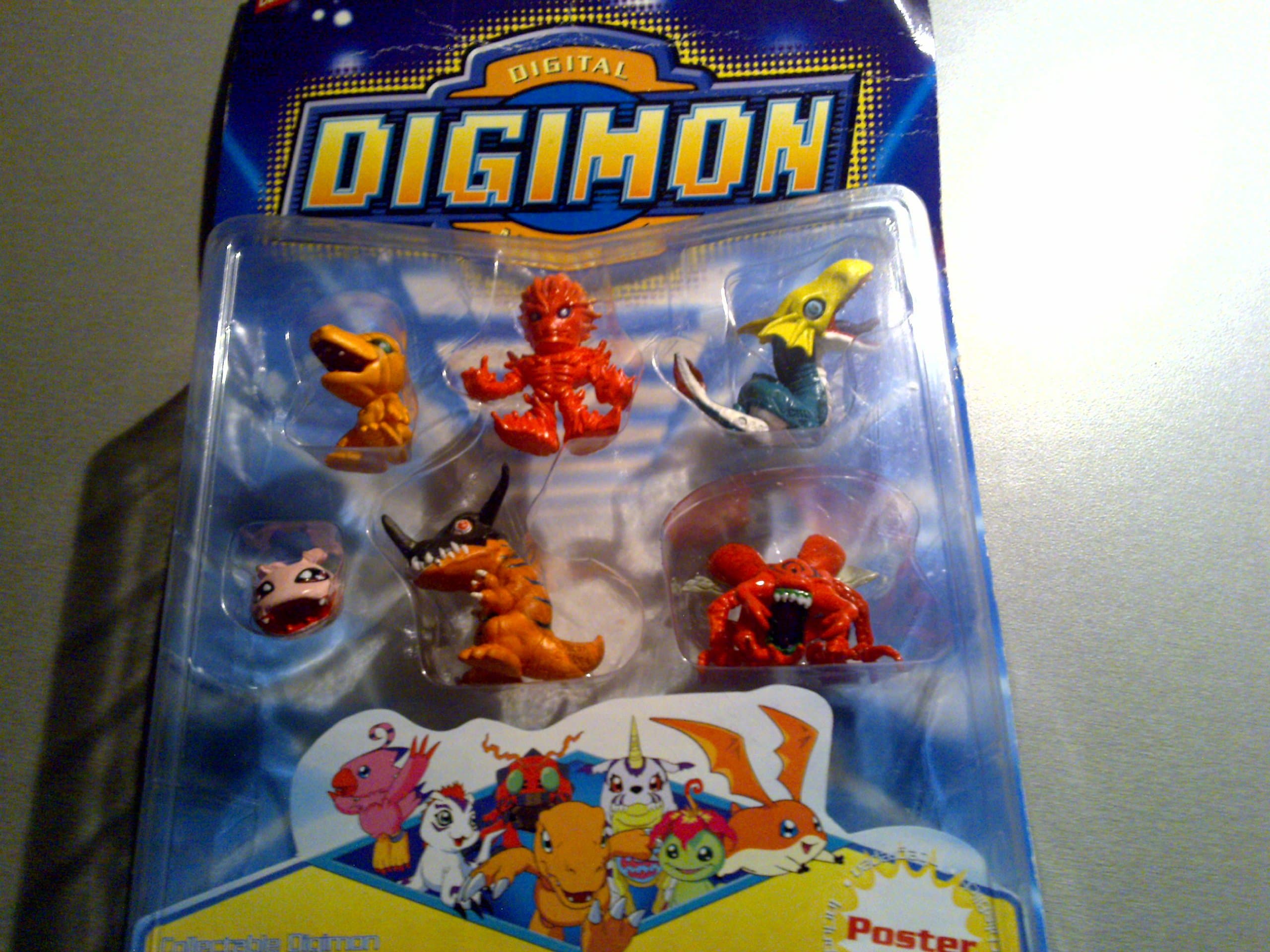 PACK OF 5 DANDAI DIGIMON DIGITAL MONSTER 4CM FIGURES-SET I / Ref.3921 -NEW