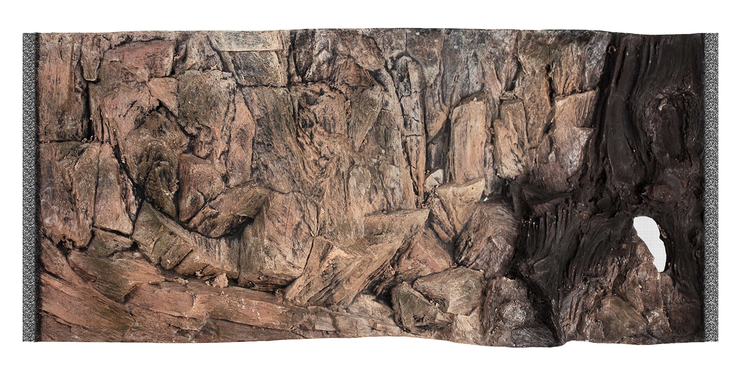 Acuami Aquarium 3D Background Cliff 80 x 40 cm
