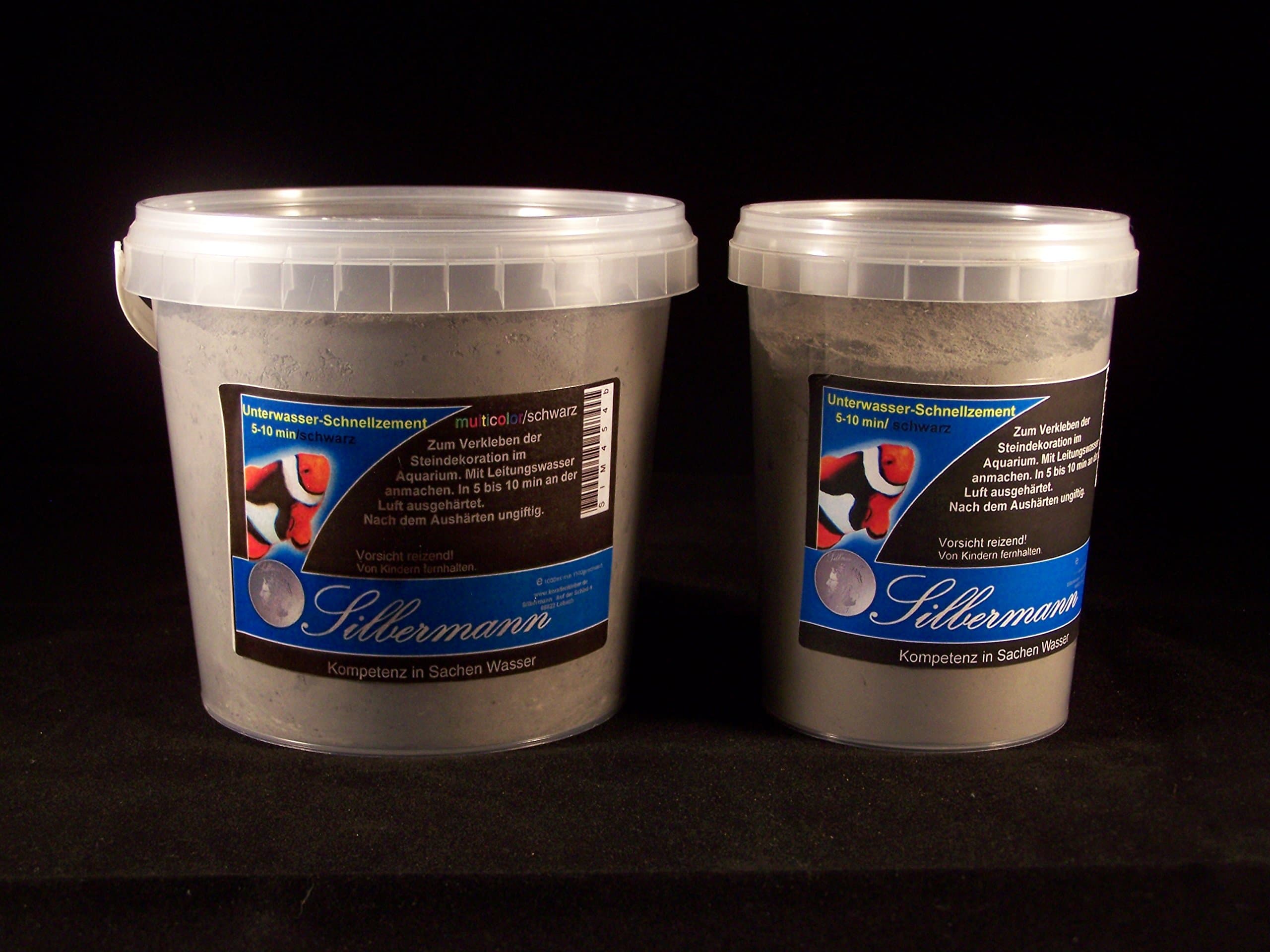 Silbermann Underwater Quick Cement, 5-10 min, In Various Colours and Sizes