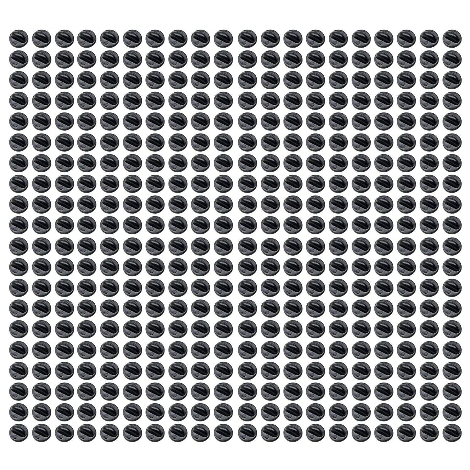 Sutemribor Butterfly Clutch PVC Rubber Pin Backs Keepers Replacement Uniform Badge Comfort Fit Tie Tack Lapel Pin Backing Holder Clasp (200 Pieces)