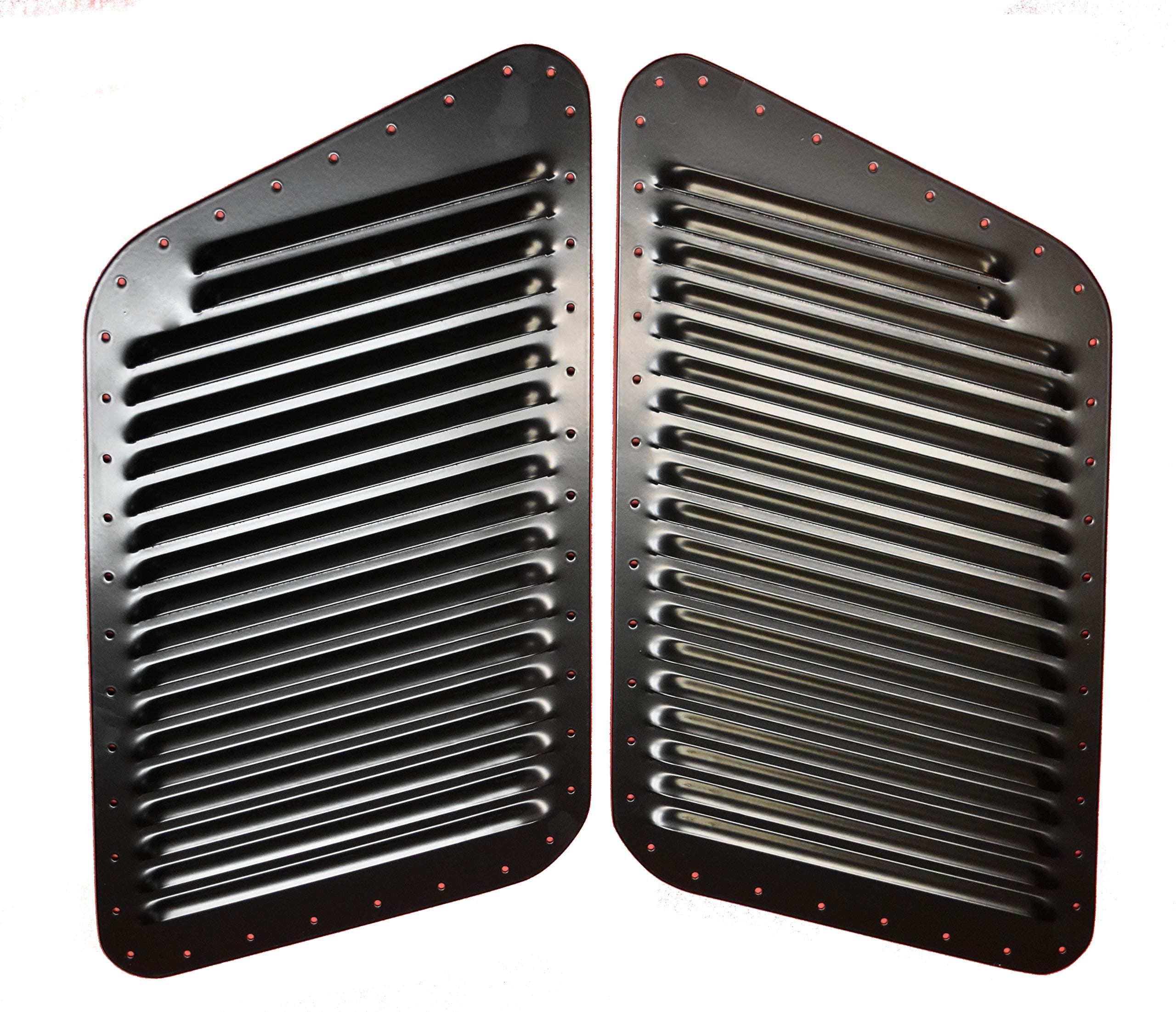 RunCool Large Black Hi-Flow Hood Louvers