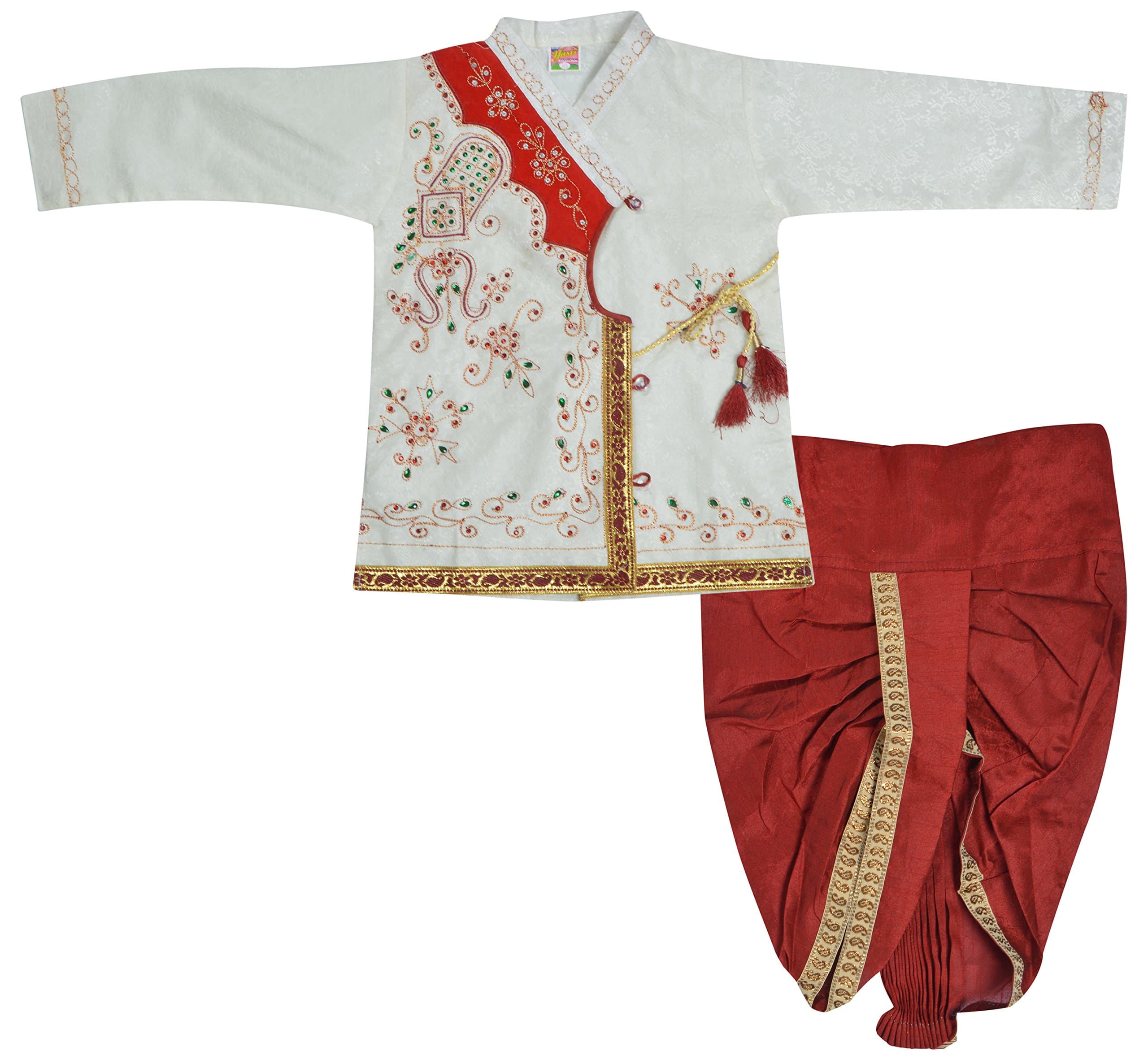 DIAMO Boys' Silk Clothing Set