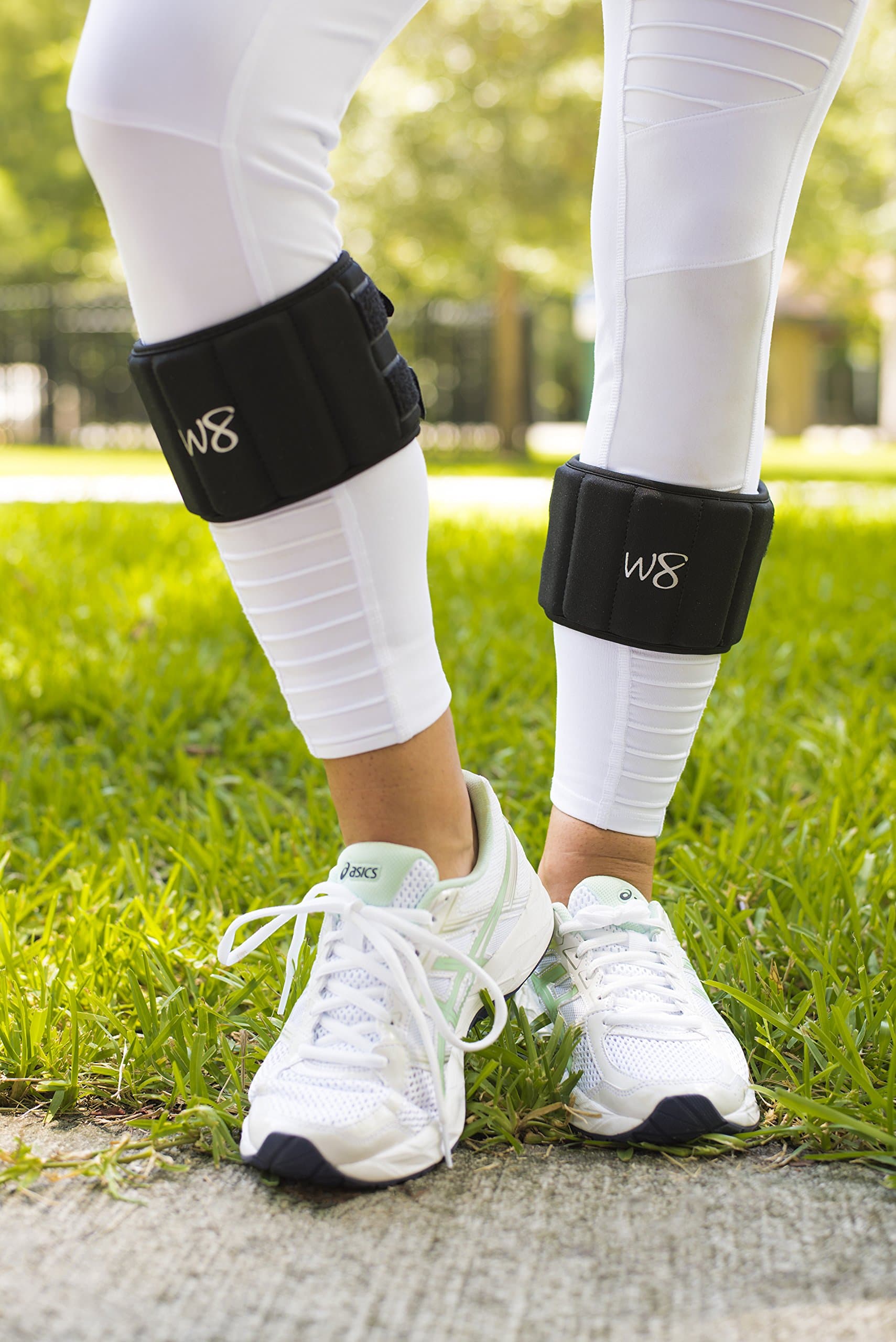 W8FIT Adjustable Ankle Leg Weights (up to 3-lbs per Ankle)