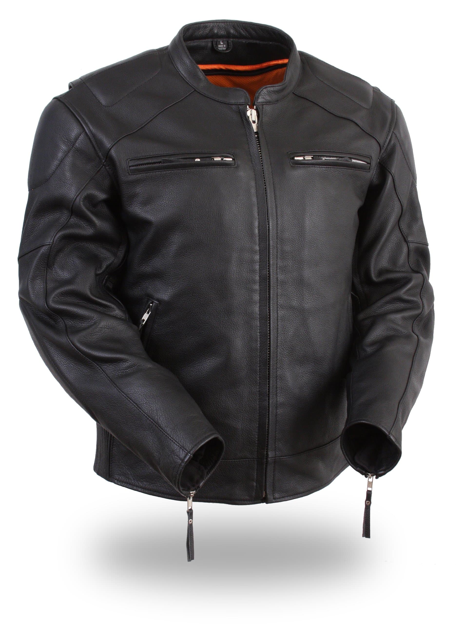 First Manufacturing Men's Vented Jacket with Side Stretch (Black, XX-Large)