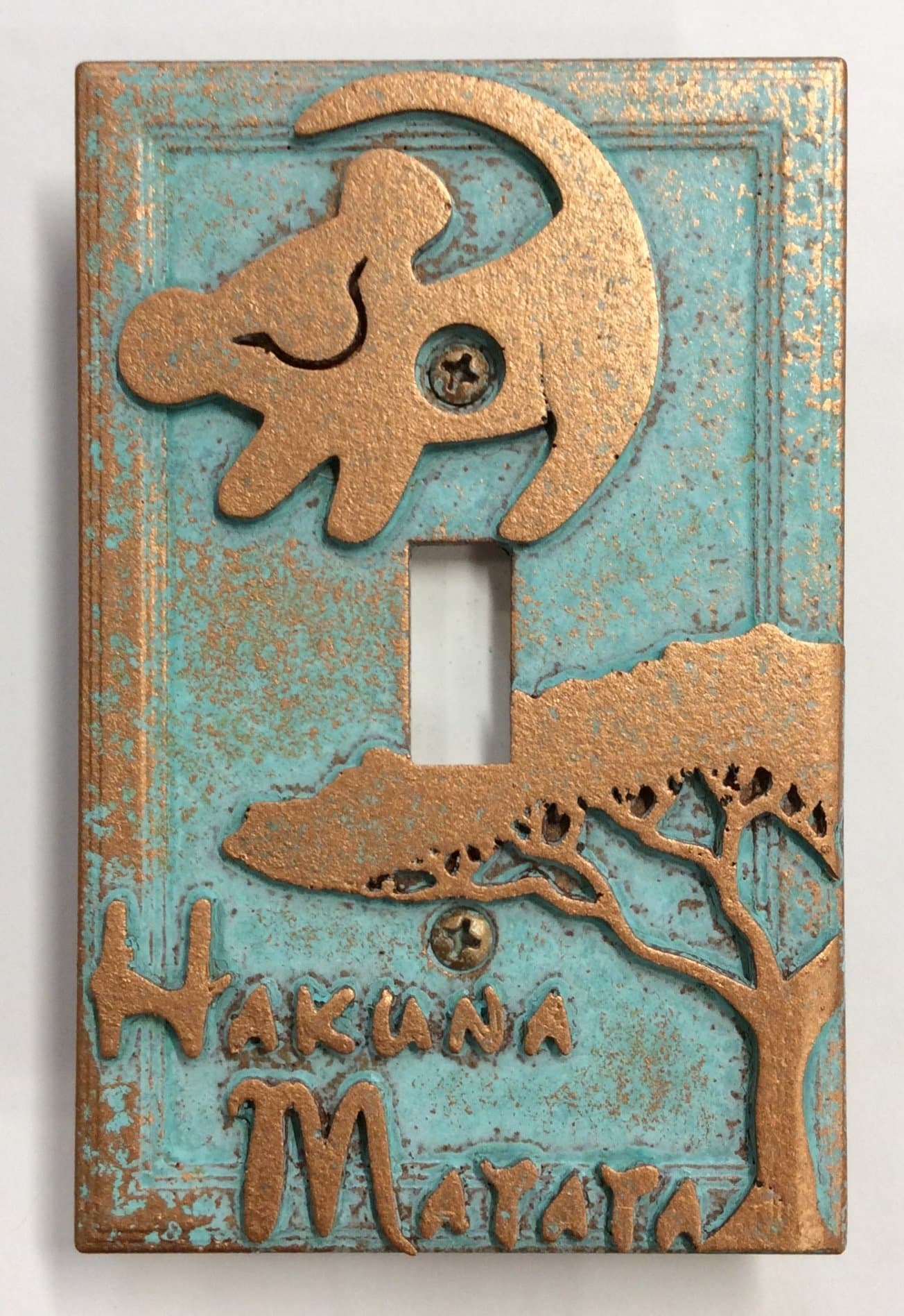 Lion King - Light Switch Cover (Aged Patina)