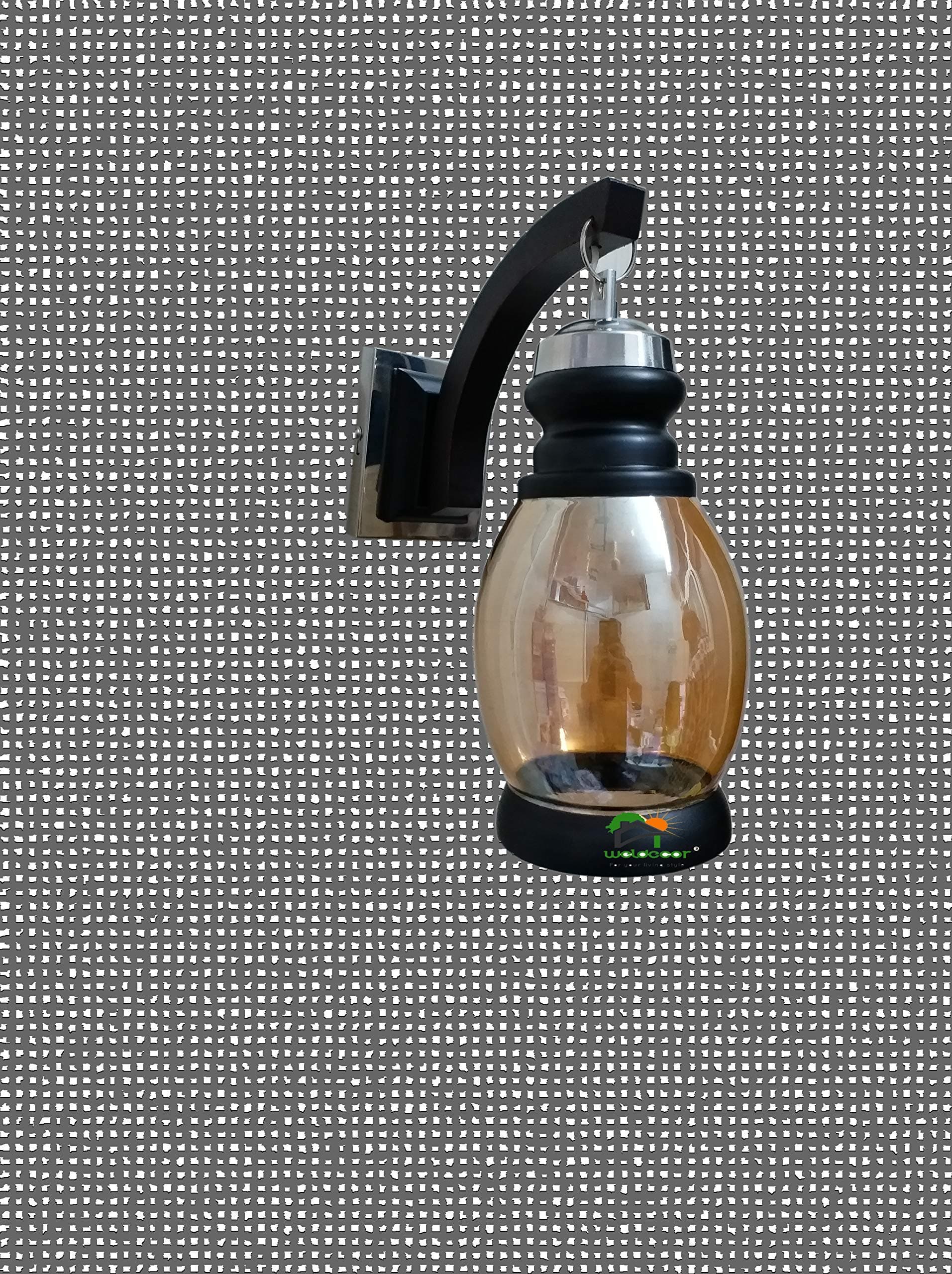 Handcrafted Antique Brasso Magical Wall Lamp/Decorative Lamp/Wall Light for Home Antique/Vintage/Retro Luster Glass and Wooden