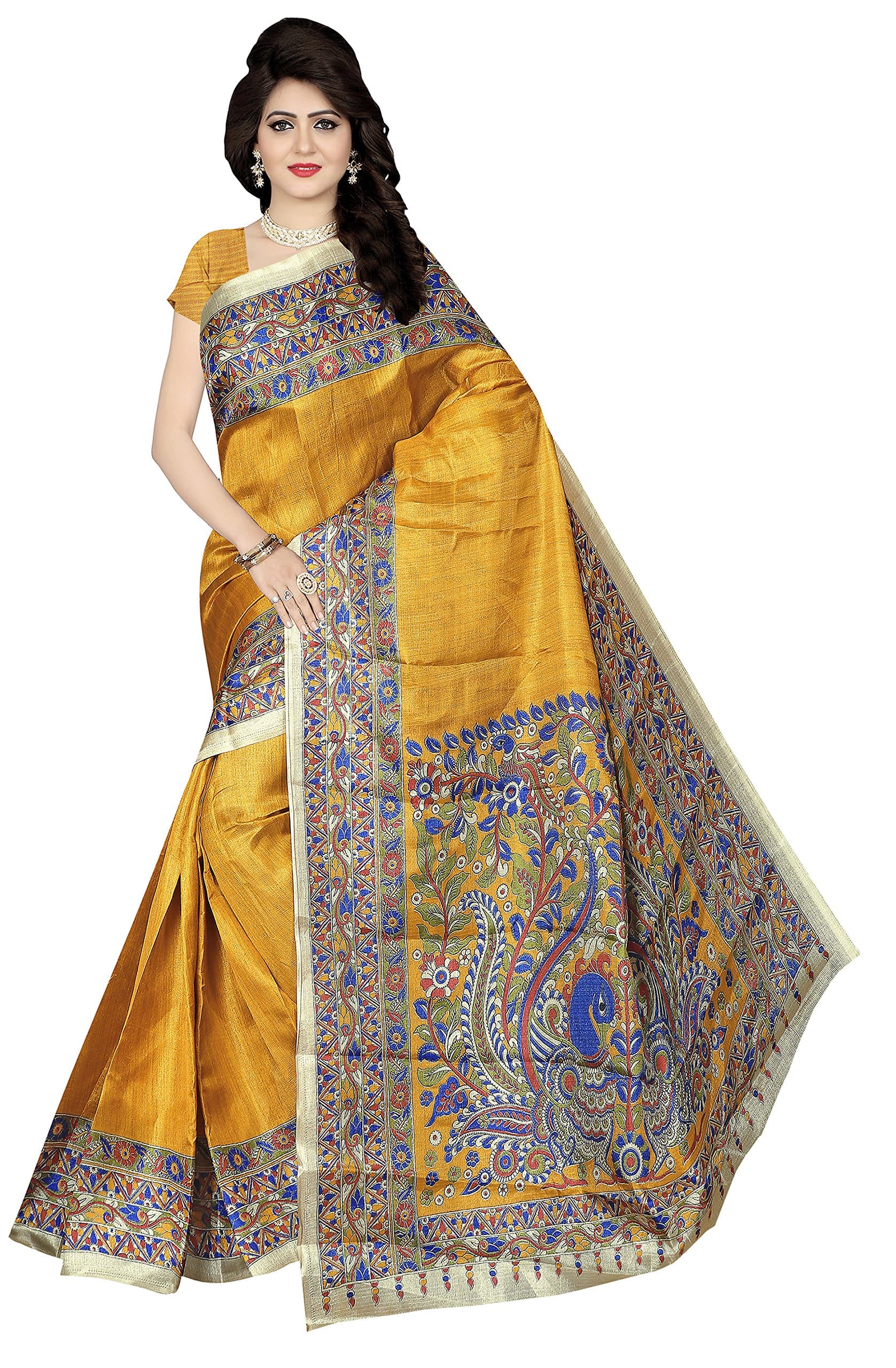 Winza Designer Silk Saree with Blouse Piece