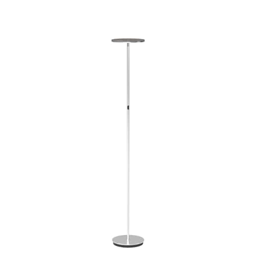 Brightech Sky Flux - Bright LED Torchiere Floor Lamp, for Your Living Room and Office - Halogen Lamp Alternative with 3 Light Options Incl. Daylight - Dimmable Modern Uplight - White