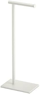 Gatco 1431W Modern Rectangle Base Freestanding Toilet Paper Holder, 21.25", Matte White with Weighted Base
