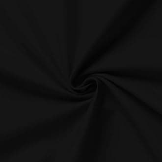 100% Cotton Fabric 60 Inch 150cm Wide 150GSM Material for Sewing, Dressmaking, Quilting, Curtain Linings, Pillowcases & Totes Fabric by The Half Metre by Discount Fabrics LTD(Black, 1m)