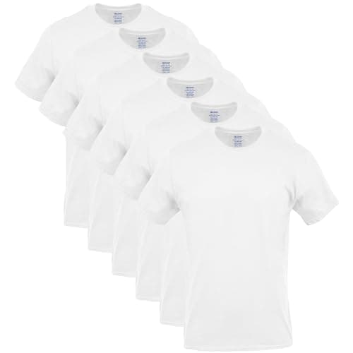 Gildan Men's White Crew T-Shirt Multipack
