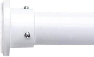 Room/Dividers/Now Tension Curtain Rod - No Drill Curtain Rods for Room Dividers - Spring Tension Shower Rods for Bathroom - Adjustable Curtain Rod - Heavy Duty Tension Window Rod - 48-80 in, White