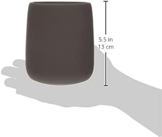 blomus -SONO 69047 Toilet Brush Ceramic/Plastic Satellite Toilet Set Soft Touch Hygienic Freestanding Toilet Brush & Holder Bathroom Accessory (H x W x D): 39 x 11 x 11 cm