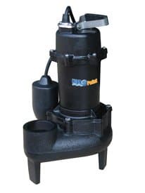 HidroPoint Cast Iron Sewage Pump, Submersible - 115 V, 6/10 HP, 7000 GPH