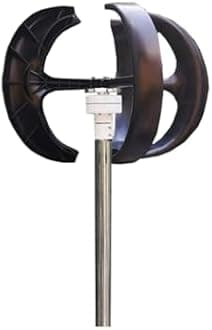 Wind Turbines Generator 5000W 8000W 10KW 48V 24V Vertical Generator Permanent Magnet Suspension Low Wind Start Household for Emergency Power Generation(Red,12V_5KW)