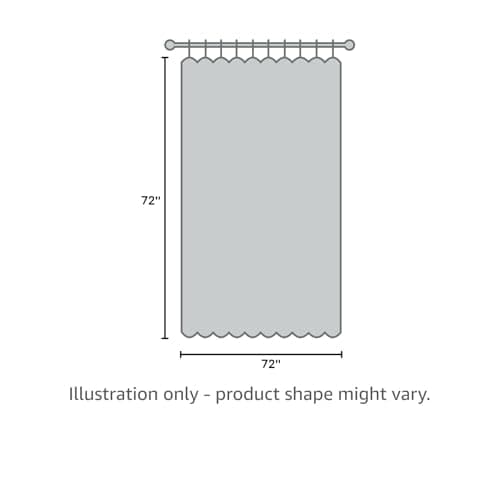 Ga-Geetopia EVA 3D Plastic Shower Curtain Liner Clear Dots 72x72 Premium Lightweight Plastic Bathroom Shower Curtain with Rustproof Metal Grommets, Weighted Magnets for Shower Stall, Bathtubs