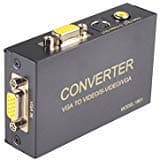 VGA to AV TV RCA Composite Computer PC Laptop to TV Converter Box- VGA to RCA S-Video