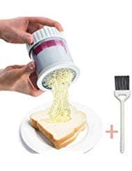 Butter Mill Grater Slicer - Shredded Butter Spreads - Smooth Spreadable Bread Veggies Corn Grater Cheese Slicer with cleaning brush