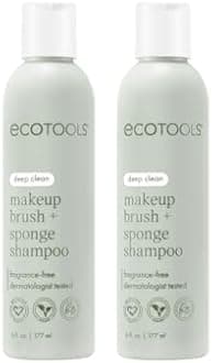 Shampoo, 6 Ounce (2 Count) : Ecotools Makeup Brush Cleansing Shampoo, 6 Ounce (2 Count) Two Bottle Makeup Brush Cleaner Value Pack