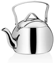 Korkmaz Stovetop Kettle - 1 Liter, Silver, Makes Whistling Sound, Stainless Steel