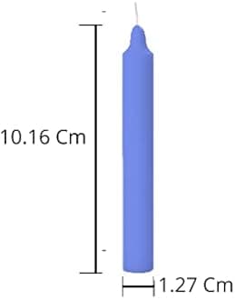 PROSPERRO LUMO by Parkash Candles Chime/Stick/Spell Candle Set of 100 | Ritual Spell | Unscented (Light Blue)