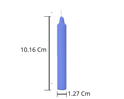 PROSPERRO LUMO by Parkash Candles Chime/Stick/Spell Candle Set of 100 | Ritual Spell | Unscented (Light Blue)