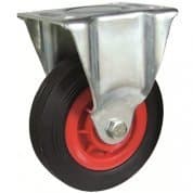 AFO 279/130 Gn – Fixed Diameter 130 Euro Wheel/or Rubber Black