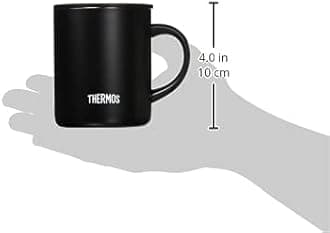 Thermos JDG-350C BK Vacuum Insulated Mug, Black, 13.8 fl oz (350 ml)