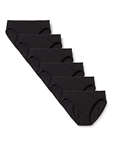 Amazon Essentials Women's Cotton High Leg Brief Underwear (Available in Plus Size), Breathable, Multipacks