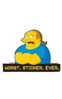 THE Simpsons Stickers WORST STICKER EVER (10 count)