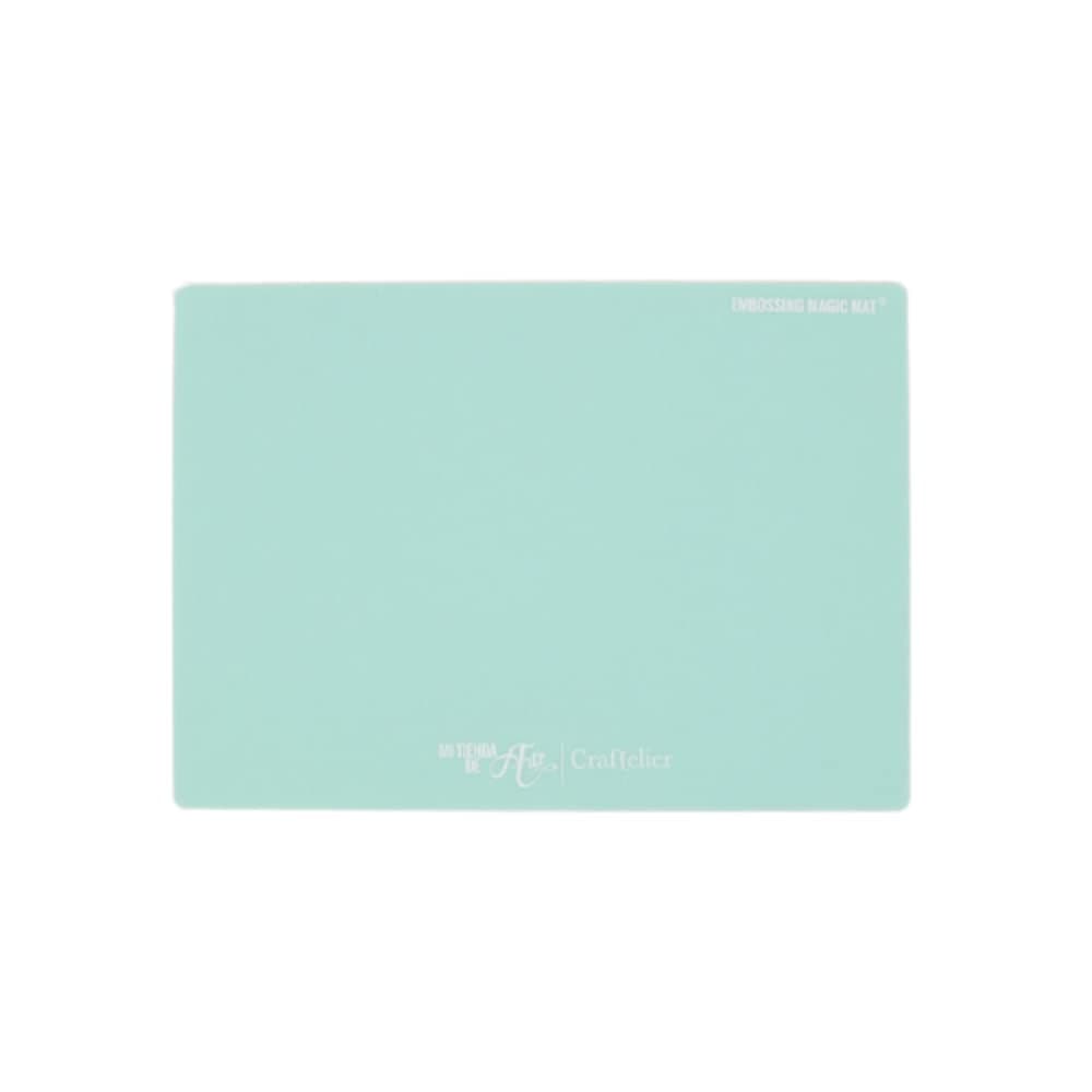 Craftelier - Magic Mat® Silicone Rubber Cold Embossing Silicone Embossing Base for Sizzix Big Shot | Ideal for Use with Your Die Cutting Machine | Size 22.5 x 15.5 x 0.165 cm - Turquoise Colour