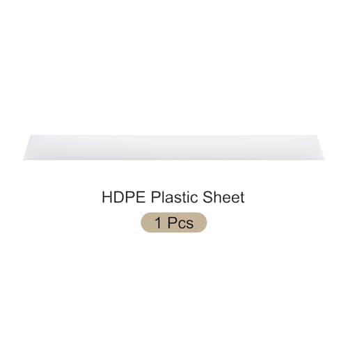 1219 x 152 x 6mm HDPE Plastic Sheet, High Density Polyethylene Sheet Cutting Board White Solid Block, [for Marine, DIY, Home Floor]