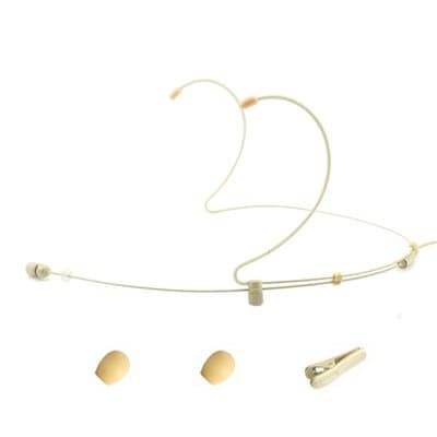 YPA MH1-C4SE Headset Microphone Headworn Cardioid Mic for SENNHEISER Wireless Beige