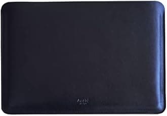 Case 13-inch MacBook Air 2023 M1 M2 chip Genuine Vintage Leather Sleeve A2337 A2179 A1932 (2018-2023) MacBook Pro M1/A2338 A2251 A2289 (2016-2021) (Horizontal, Black)