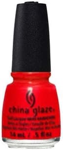 China GlazeNail Lacquer with Hardeners, 14 ml, Flame-Boyant