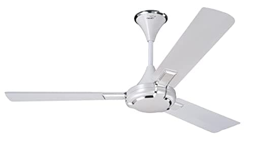 V-Guard Exado Pro AS High Speed Ceiling Fan For Home | BEE 1 Star Rating | 400 RPM | Dust Repellent Technology | Easy to Clean| (Pearl White Silver),1.2 Meter