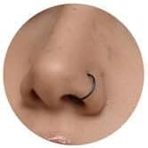 Ldurian Nose Rings for Women, Gold Hypoallergenic Nose Ring Hoop, 316L Surgical Steel Septum Cartilage Earring, 20G 18G 16G 14 Guage Diameter 5mm to 16mm Body Piercing Lip Jewelry