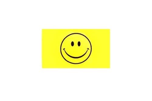 6 ft. Smiley Face Bicycle Safety Flag with Rear Axle Mounting Bracket