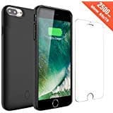 iPhone 8/7/6/6s Battery Case - 2500mAh Portable Battery Charger Case Extended Battery Pack Protective Backup Charging Case/Lightning Cable Input Mode(4.7 Inch)