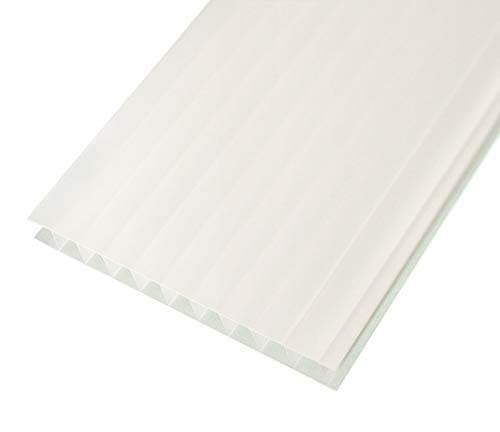 10mm RECYCLED Opal Polycarbonate Plastic Roofing Sheets - for Carport, Canopy, Lean to, Conservatory VARIOUS SIZES (1, 0.7)