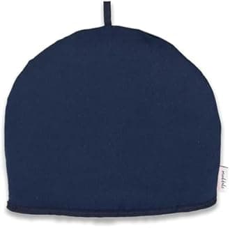 Muldale Blue Tea Cosy for Teapot Large in Oxford Navy - Insulated 100% Cotton Extra Thick Wadding - Designed in England - Tea Cosy Covers Fit 1 to 6 Cup
