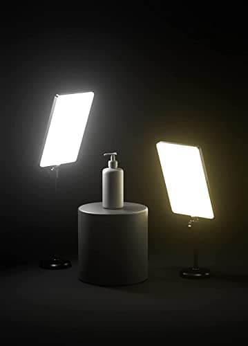 GiftMax® LED Camera Light for Videoshooting, Photography, Video Recording, Conference, YouTube 2700K-5700K CRI95+ (Camera Light + 6ft Stand + Mobile Holder)