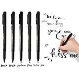 Calligraphy Pens, Water-Based Color Ink - 5 Pack(4 Size),Brush pens，Calligraphy Markers, Brush Markers for Lettering Art，Art Marker, beginger