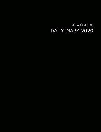At a Glance Daily Diary 2020: Page a Day Calendar 2020, Schedule Organizer Planner (2020 Diary Day Per Page Black Cover)