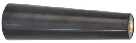 1 1/8 dia., 3/8-16 thds., Oval/Tapered Plastic Knob w/Black Brass Insert (1 Each)